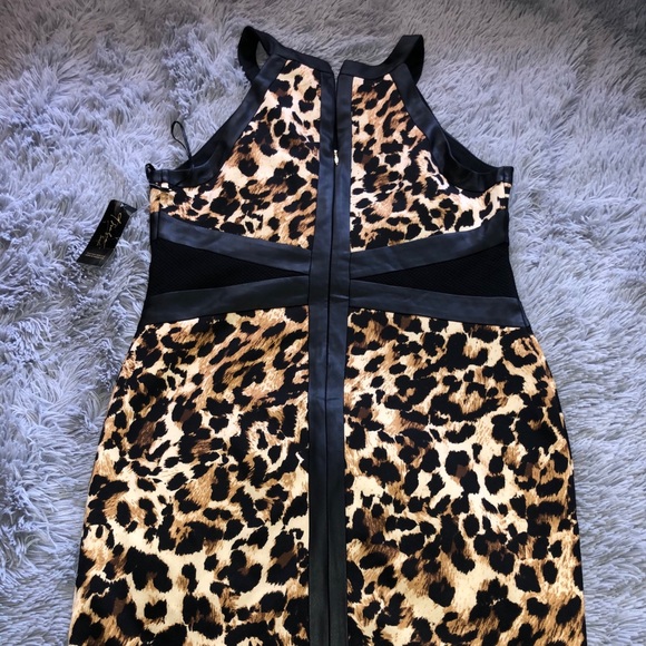 Cheetah Print Women’s Cocktail Dress - Picture 2 of 3